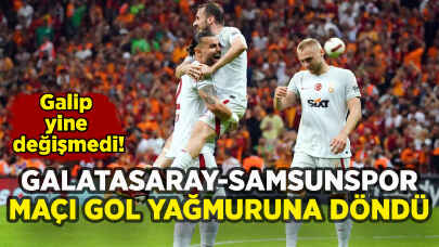 Gol yağmuruna dönen Galatasaray Samsunspor maçında galip değişmedi!