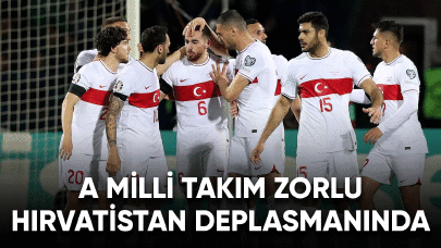 A Milli takım zorlu zorlu Hırvatistan deplasmanında