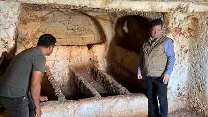 Adıyaman'daki Perre Antik Kenti'nde oda mezar bulundu