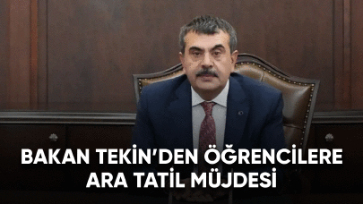 Bakan Tekin'den ara tatiller ile ilgili flaş açıklamalar