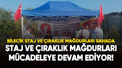 Bilecik staj ve çıraklık mağdurları mücadeleye devam ediyor!