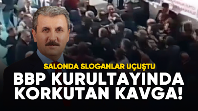 Büyük Birlik Partisi kurultayında korkutan kavga!