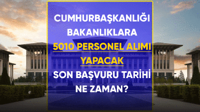 Cumhurbaşkanlığı bakanlıklara 5010 memur alacak