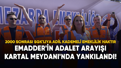 EMADDER'in adalet arayışı Kartal Meydanı'nda yankılandı!