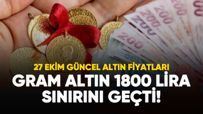 Gram altın 1800 TL sınırını geçti!