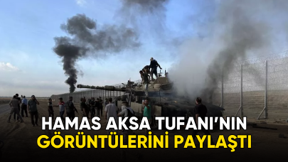 Hamas Aksa Tufanı'nın görüntülerini paylaştı