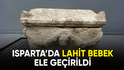 Isparta'da lahit bir bebek ele geçirildi