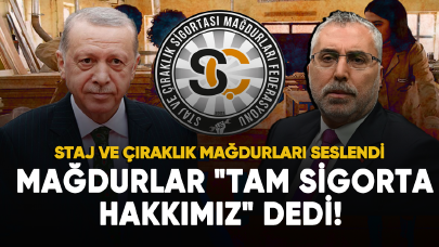 Kabine konuşmadı ama staj ve çıraklık mağdurları "Tam sigorta hakkımız" dedi!