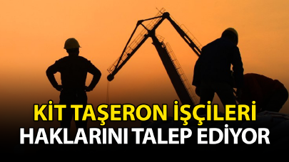 KİT taşeron işçileri haklarını talep ediyor