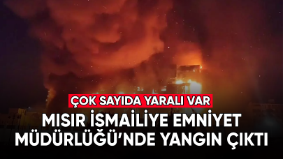 Mısır'da Emniyet Müdürlüğü'nde yangın çıktı