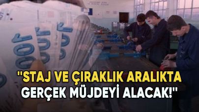 ''Staj ve çıraklık aralıkta gerçek müjdeyi alacak!''