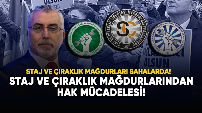 Staj ve çıraklık sigortası mağdurlarından hak mücadelesi!