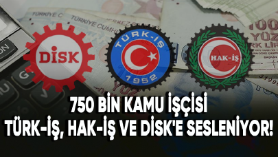 750 bin kamu işçisi TÜRK-İŞ, HAK-İŞ ve DİSK'e sesleniyor!