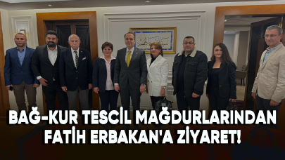 Bağ-Kur tescil mağdurlarından Fatih Erbakan'a ziyaret!