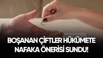 Boşanan çiftler hükümete nafaka önerisi sundu!