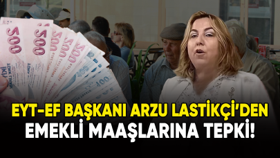 EYT-EF Başkanı Arzu Lastikçi'den emekli maaşlarına tepki!