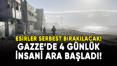 Gazze'de 4 günlük insani ara başladı!