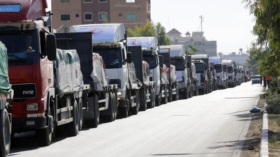 Gazze'nin kuzeyine ilk kez yardım malzemeleri ulaştı!