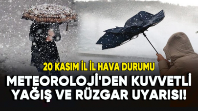 Hangi illere kar yağacak? 20 Kasım il il hava durumu...