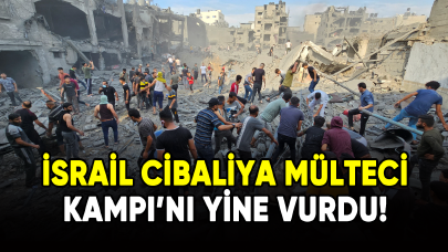 İsrail Cibaliya Mülteci Kampı'nı yine vurdu!