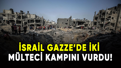 İsrail Gazze'de iki mülteci kampını vurdu!