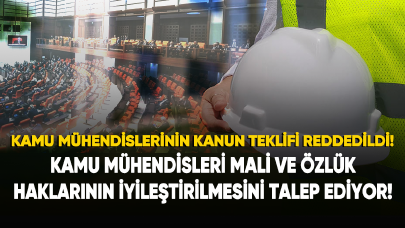 Kamu mühendisleri mali ve özlük haklarının iyileştirilmesini talep ediyor!