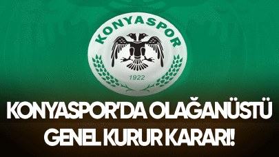 Konyaspor yönetimi Olağanüstü Genel Kurul toplantısı düzenleyecek!