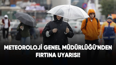 Meteoroloji Genel Müdürlüğü'nden fırtına uyarısı!