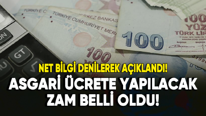 Net bilgi denilerek açıklandı: Asgari ücrete yapılacak zam belli oldu!