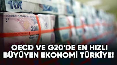 OECD ve G20'de en hızlı büyüyen ekonomi Türkiye!