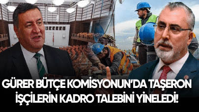 Ömer Fethi Gürer Bütçe Komisyonu'nda taşeron işçilerin kadro talebini yineledi