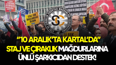 Staj ve Çıraklara ünlü şarkıcıdan destek! 10 Aralık'ta Kartal'da