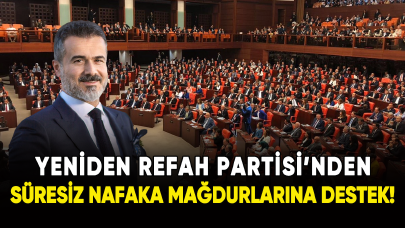 Yeniden Refah Partisi'nden süresiz nafaka mağdurlarına destek!