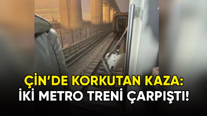 Çin'de büyük kaza: İki metro çarpıştı!