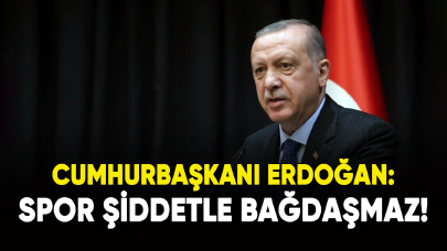 Cumhurbaşkanı Erdoğan: Spor şiddetle bağdaşmaz!