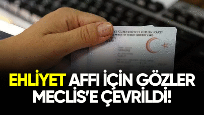 Ehliyet affı için gözler Meclis'e çevrildi!