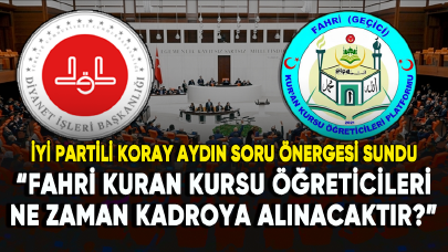 Fahri Kur'an kursu öğreticilerinin kadro mücadelesi Meclis'e taşındı!