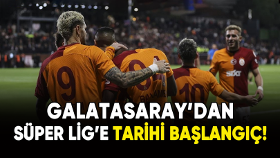 Galatasaray'dan Süper Lig'e tarihi başlangıç!