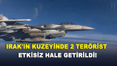 Irak'ın kuzeyinde 2 terörist etkisiz hale getirildi!