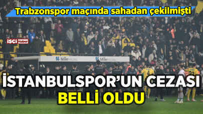 Sahadan çekilen İstanbulspor'un cezası belli oldu