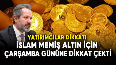 İslam Memiş altın için çarşamba gününe dikkat çekti!