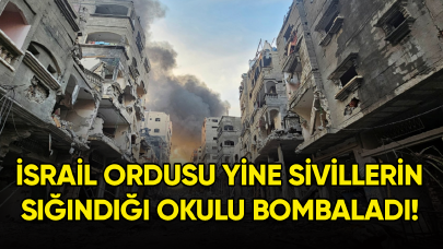 İsrail ordusu yine sivillerin sığındığı okulu bombaladı!