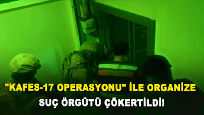 "Kafes-17 Operasyonu" ile organize suç örgütü çökertildi️!