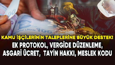 Kamu işçilerinin taleplerine büyük destek!