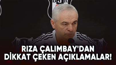 Rıza Çalımbay'dan dikkat çeken Beşiktaş açıklaması!