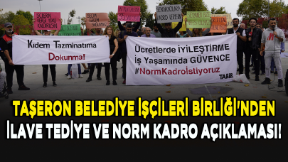 Taşeron Belediye İşçileri Birliği'nden (TABİB) ilave tediye ve norm kadro açıklaması!