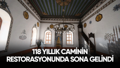 118 yıllık caminin restorasyonunda sona gelindi