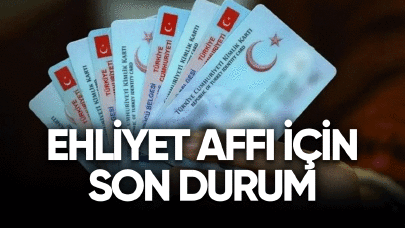 2024 Ehliyet affı için son durum