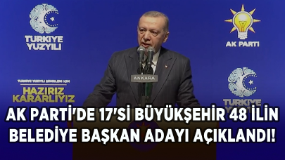 Cumhurbaşkanı Erdoğan resmen duyurdu: İşte AK Parti'nin 48 ildeki adayları!