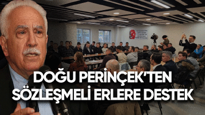 Doğu Perinçek'ten sözleşmeli erlere destek